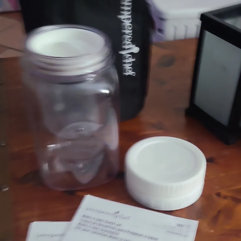 Pampered Chef Make & Take Mason Jar w/ Snack Jar And Bag - Picture 7 of 14